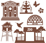 Logo for the Library of Things Attraction Passes